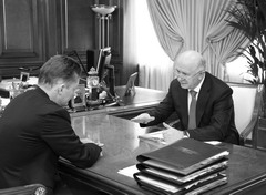Николай Меркушкин обсудил с Алексеем Миллером (слева) перспективы газификации Самарской обл.