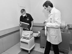 В больнице им. Середавина приняли партию новых аппаратов искусственной вентиляции легких.